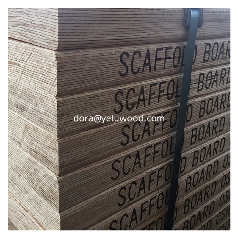 Spruce LVL Scaffold Board, China Factory Direct, 200x63mm for Bridge Construction