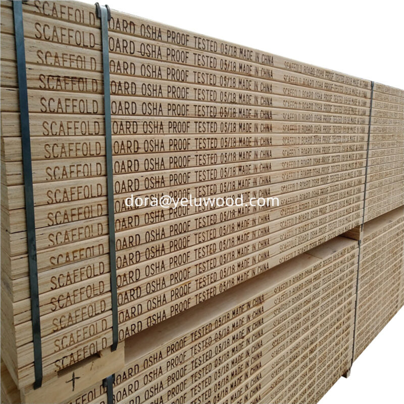 China Factory Pine LVL Scaffold Board, F7 Grade, Phenolic Glue for Long Span Use