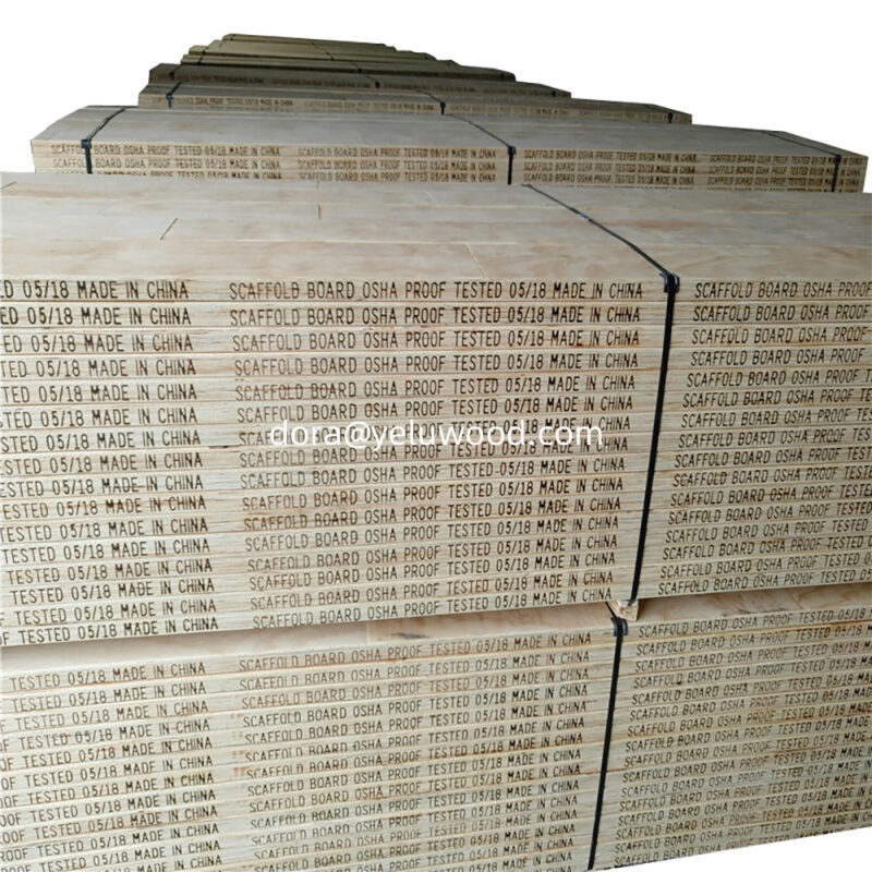 China Factory Pine LVL Scaffold Board, F17+ Phenolic Glue, ASNZS Certified Timber